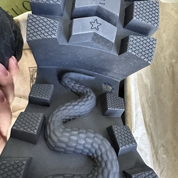 NEW GUCCI Apollo Calfskin GG Supreme Nappa Samoa Lace Up Ankle Boots 40.5 - Picture 4 of 12